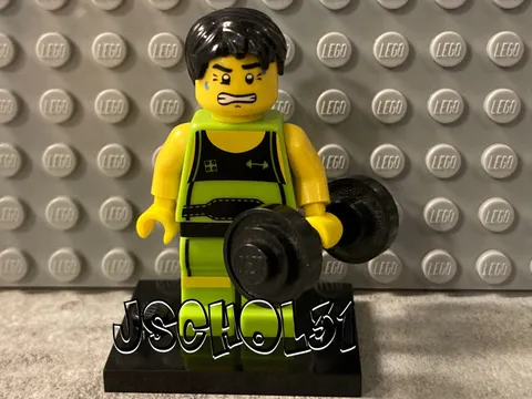 LEGO Weightlifter Minifigure Series 2 Collectible CMF (8684) - Complete!