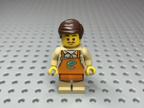 LEGO Minifigure Mr. Produce Orange Overalls Item No: cty1480 Set: 60352, 60347