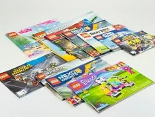11pc Lot LEGO Manual Instruction Booklets Bundle Marvel Star Wars Creator Nexo
