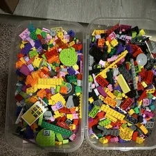 LEGO Bulk Mixed Lot Bricks & Pieces Multicolor 100+