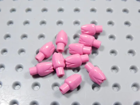 LEGO Lot of 10 Dark Pink Tulips Flowers Plants Minifig BS