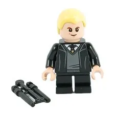 LEGO® Harry Potter DRACO MALFOY Minifigure™ Hogwarts Robe, Black Tie hp608