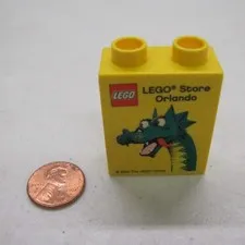 Lego Duplo Dragon Legoland Lego Store Orlando Yellow Specialty Printed Block