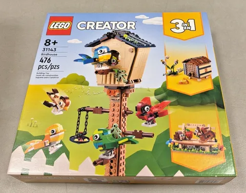 LEGO Creator, 3in1 Birdhouse, 31143, New Sealed Building Toy Set, 476 Pcs