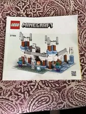 LEGO Minecraft 21186 The Ice Castle Instruction Manual Only