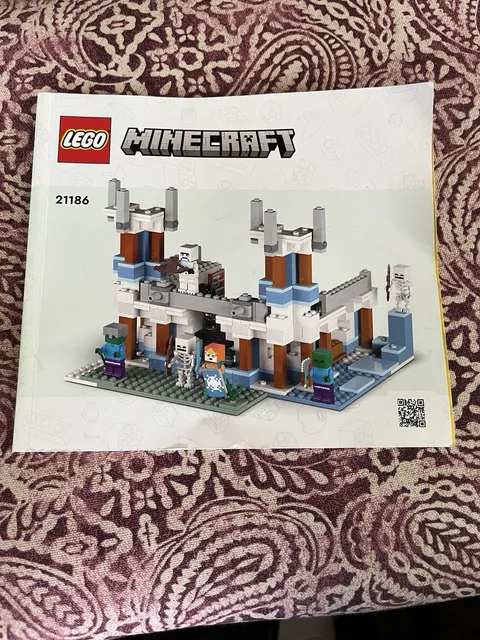 LEGO Minecraft 21186 The Ice Castle Instruction Manual Only