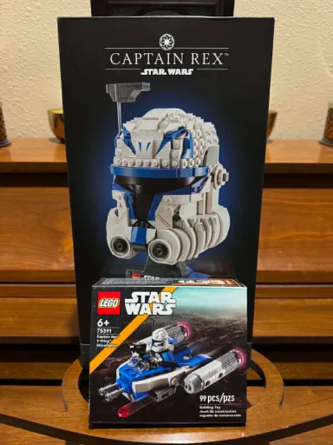 LEGO Star Wars Captain Rex Helmet 75349 + Captain Rex Y-Wing Microfighter 75391 