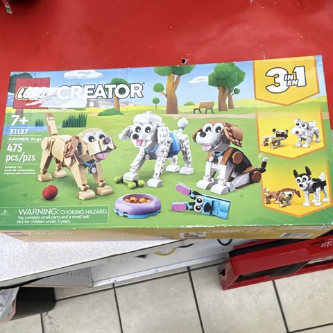 LEGO Creator 3in1 Adorable Dogs 31137 Building Set, 475 pcs, Ages 7+