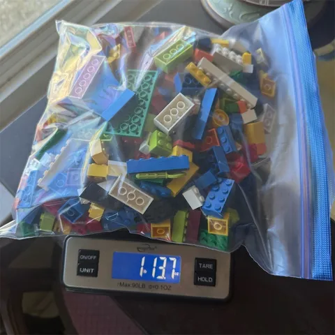 LEGO Mixed Brick Lot Bulk Assorted Pieces Bricks & Plates 1 lb 13.7 oz