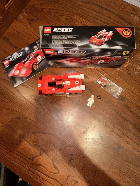 LEGO Speed Champions: 1970 Ferrari 512 M (76906) 100% Complete W/ Instructions