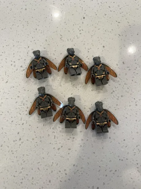 LEGO Star Wars Geonosian Minifigure with Wings SW0078 X6
