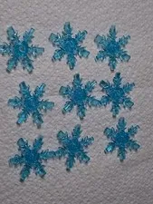 N-1 Lego Lot 9 Trans-Light Blue Ice Snowflake Ice Crystal x789 43019