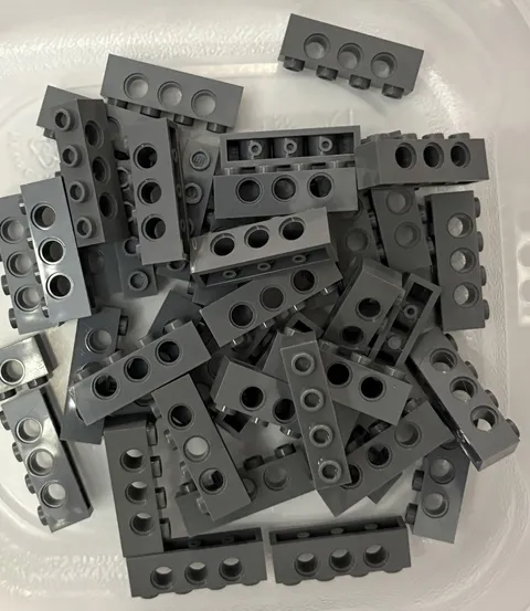 LEGO 40-piece Dark Bluish Gray 1x4 Technic Bricks w/ holes 1 x 4 FREEE SHIPPING