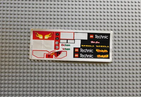 LEGO ® 8440stk01 set 8440 formula flash sticker decal incomplete 2