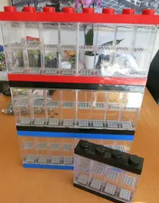 4x Lego Minifigures Display - 3x 16s 5006154 & 1x 8s 58300172 Case