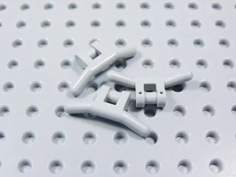 LEGO Lot of 3 Light Bluish Gray Handlebars Accessory Minifig BR
