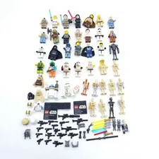 35+ LEGO Star Wars Mini Figs w/ Helmets Weapons Accessories Minifigures Lot