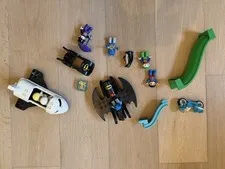 LEGO DUPLO Batman Superman Joker Lot Batwing Batmobile Space Shuttle Slides