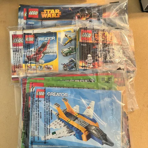 Lego Instruction Manual Mixed Lot 4 Lb Star Wars/City/Jr/Creator/Ninjago 4 Dozen