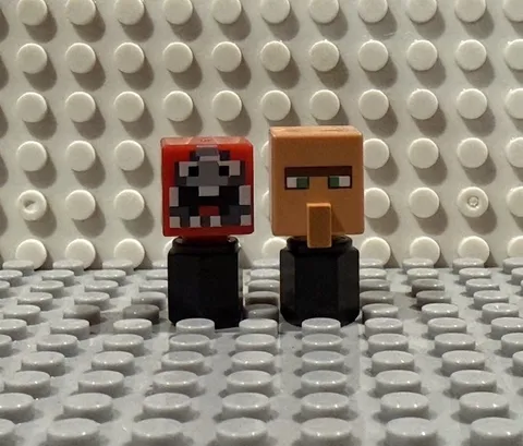 Minecraft LEGO Head Tire Stem Valve Caps