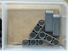 LEGO Parts - Dark Bluish Gray Technic, Liftarm Thick 1 x 3 - No 32523 - QTY 5