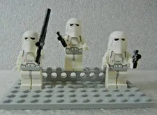 LEGO Star Wars Snowtrooper Minifigures Lot of 3 Armed + Dangerous!