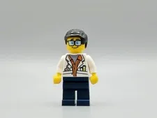 LEGO® Minifig cty0789 - City Jungle Scientist - White Lab Coat with Test Tubes