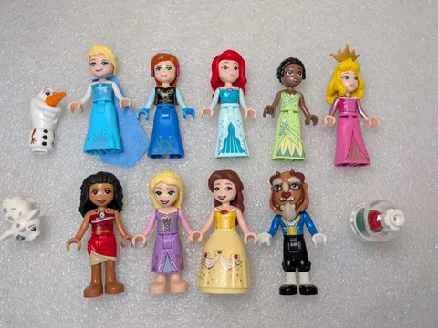 LEGO Friends Minifigures Disney Princess Dolls Lot w/ Animals Accessories