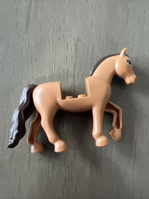 LEGO 69820c01pb02 Horse Friends Style Medium Nougat Dark Brown Mane