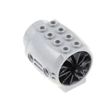 1x LEGO Engine 5x4x3 New Light Gray Large Propeller Type2 Black 43121c02