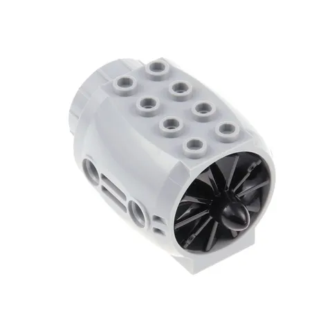 1x LEGO Engine 5x4x3 New Light Gray Large Propeller Type2 Black 43121c02