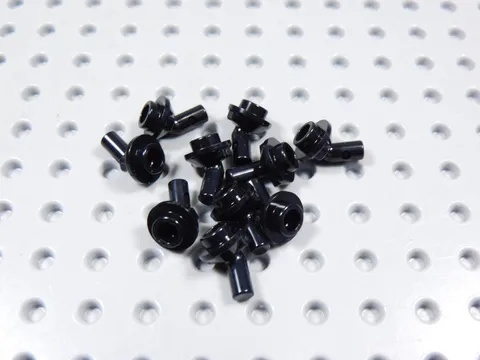 LEGO Lot of 10 Black Posing Stands Connectors Utensil Minifig BF