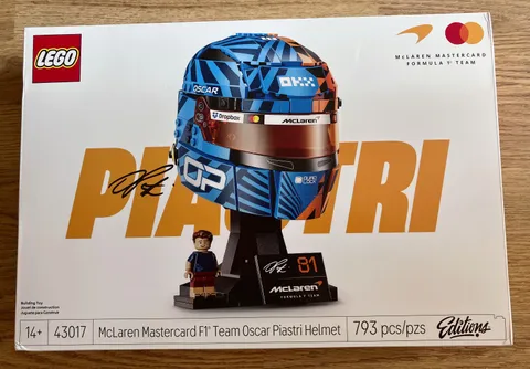 LEGO Editions 43017 Oscar Piastri McLaren F1 Helmet New Factory Sealed