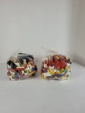 LEGO 6 Pounds Loose Bricks Lot Mostly Vintage Pieces Wheels + Bricks Ships Free 