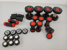 Vintage LEGO Wheels Large & Small  Axels, Tires Lot