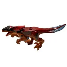 LEGO Jurassic World Atrociraptor Red Orange Dinosaur Figure 76945 76948