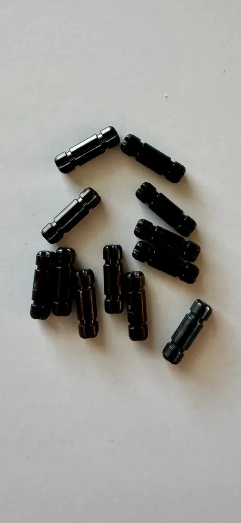 LEGO Parts - Black Technic, Axle 2L Notched - No 32062 - QTY 12