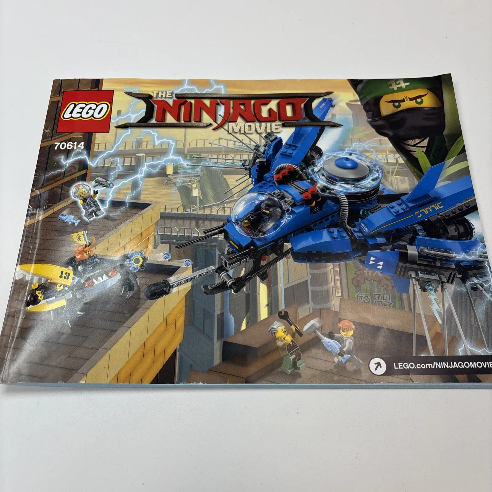 Lego Ninjago Movie 70614 Lightning Jet  Instructions Manual ONLY 2017 NO PIECES