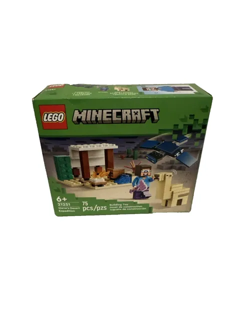 LEGO Minecraft #21251 Steve’s Desert Expedition New Unopened Damaged Box