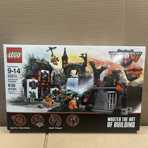 LEGO 20214 Master Builder Academy Adventure Designer Retired - New Sealed 638pcs