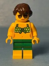 LEGO City Minifig cty0763 - Female Beachgoer - Light Scratches/No Cracks