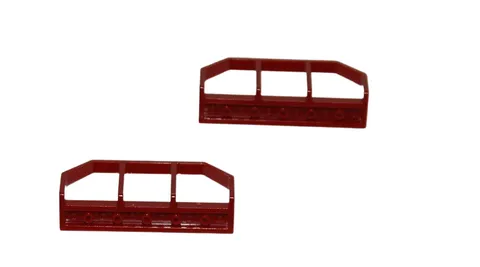 2 Lego® TRAIN Railway 9V RC Balustrade Handrail 6x1 DARK-RED