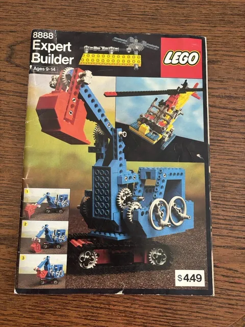 Lego Technic (8888) Instruction Booklet Only Expert Builder Original (1980) Good