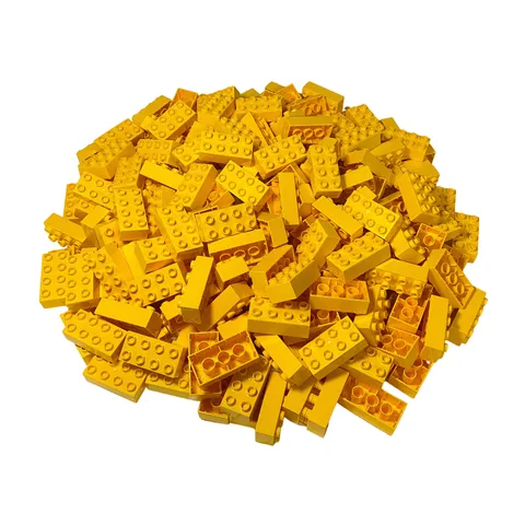 2x4 bricks building blocks basic building blocks yellow - 3011 new! Lot 50x