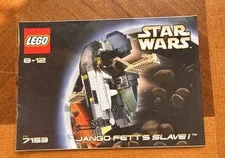 LEGO 7153 Jango Fett Slave I Instructions Manual Booklet Star Wars 2002