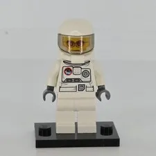 LEGO Minifigure Astronaut Space Suit White with Helmet Vintage Classic