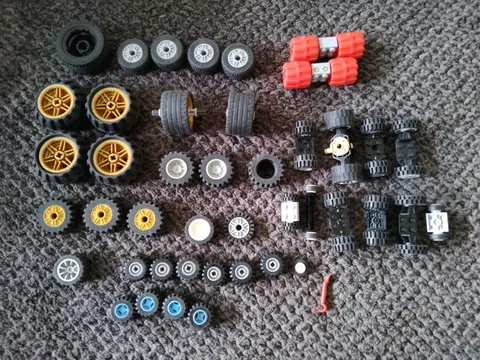 Lego Wheels Rims Tires Lot