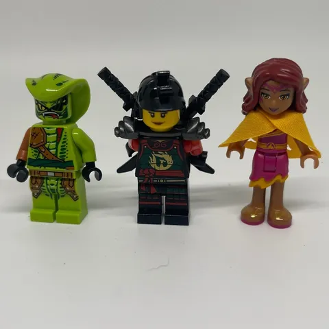 LEGO Ninjago & Elves Minifigures Lot of 3 Snake Warrior Samurai Elf Girl