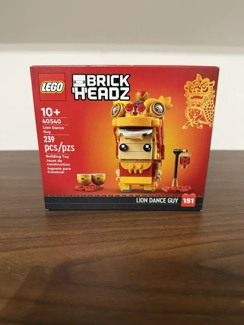 Lego BrickHeadz Lion Dance Guy 40540 Lunar New Year New Factory Sealed Box 2022