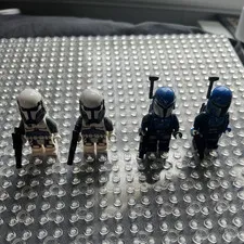 Lego imperial commando and mandalorian warrior mini figs